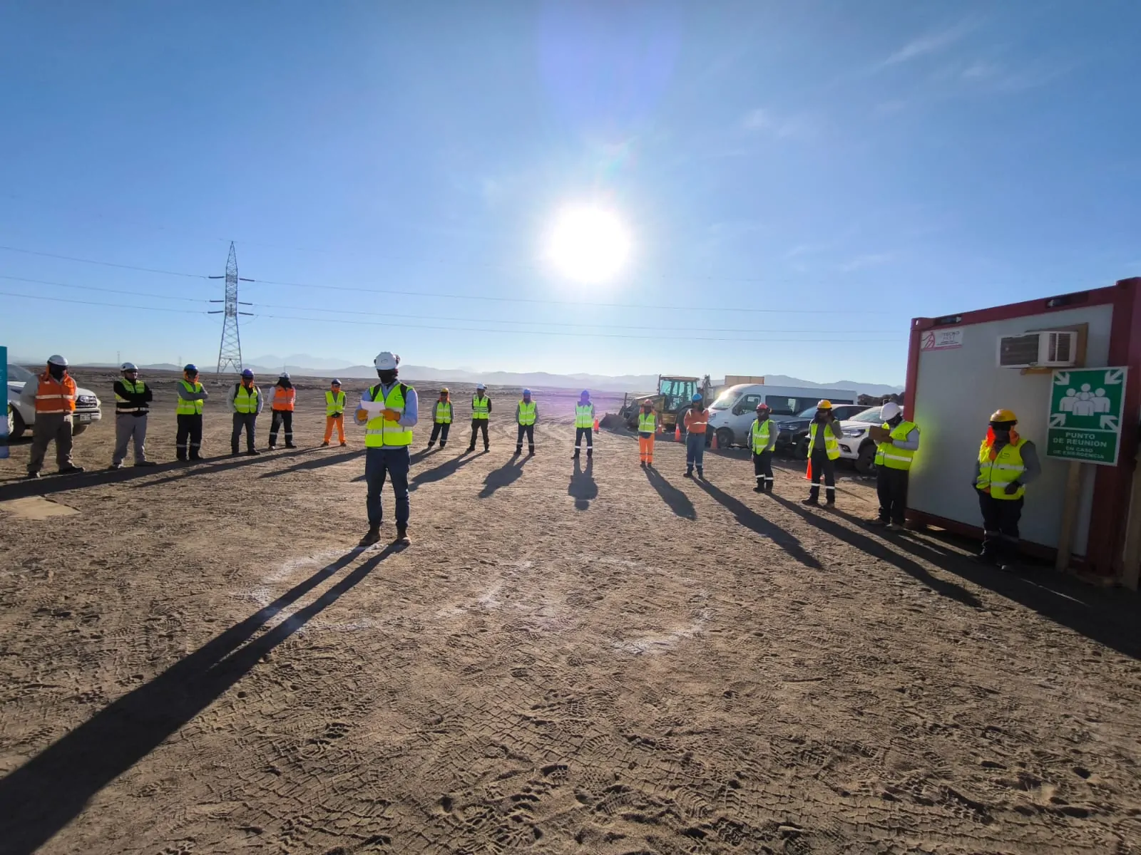 Equipo y trabajos en campo